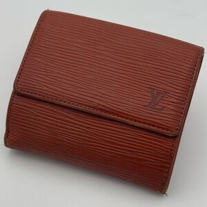 Louis Vuitton Elise Brown Epi Leather Wallet
